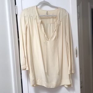 Kate and Kass ivory Silk Top